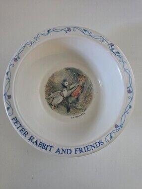 Eden Peter Rabbit and Friends Melamine Bowl Jemima Puddle-Duck Foxy Gentleman